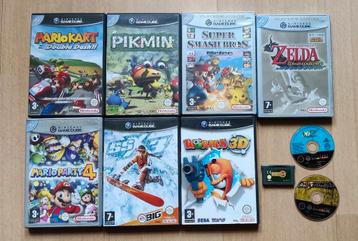 Gamecube games (o.a. Mario Kart, Super Smash, Zelda...)