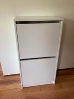 Schoenenkast 2 vakken, wit, 93x49x28 cm (BISSA kast Ikea), Huis en Inrichting, Kasten | Schoenenkasten, Ophalen, Zo goed als nieuw