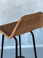 Rohe barkruk Dirk van Sliedregt vintage kruk retro barstool, Metaal, Gebruikt, Met voetsteun, 60 tot 90 cm