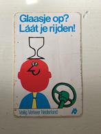 Sticker Glaasje op? Laat je rijden Veilig Verkeer Nederland, Verzamelen, Stickers, Zo goed als nieuw, Verzenden