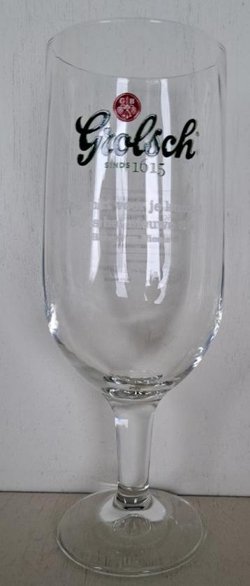 Grolsch Bierglas op voet logo 10, bedankt voor je komst beschikbaar voor biedingen