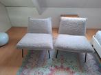 2 grijze/ beige fauteuils, Ophalen, Twee, Zo goed als nieuw, Stof