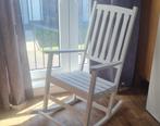 Witte schommelstoel voor kinderkamer, Kinderen en Baby's, Kinderkamer | Tafels en Stoelen, Ophalen, Zo goed als nieuw, Stoel(en)
