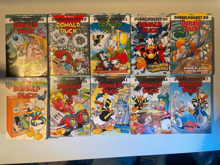 Donald Duck Dubbel Pockets - 10 stuks, Boeken, Stripboeken, Gelezen, Meerdere stripboeken, Ophalen of Verzenden