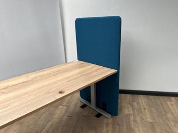 Akoestische bureauscherm blauw beschikbaar voor biedingen