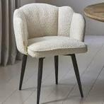 Riviera maison stoelen boucle stof draaibaar, Ophalen of Verzenden, Zo goed als nieuw, Stof, Twee