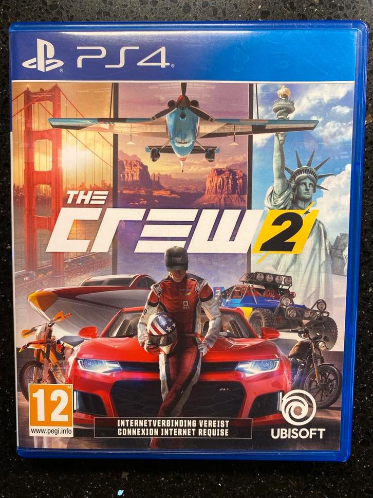 The Crew 2 - PS4 Racegame, Spelcomputers en Games, Spelcomputers | Sony PlayStation 4, Zo goed als nieuw, Original, Zonder controller