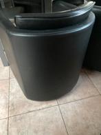 Zwarte Leolux Eetkamerstoelen - Set van 4, Huis en Inrichting, Fauteuils, Gebruikt, Minder dan 75 cm, Leer, Ophalen of Verzenden