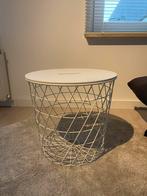 IKEA KVISTBRO opbergtafel – wit – goede staat, Ophalen, Minder dan 50 cm, Rond, Minder dan 50 cm