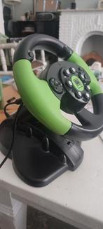 xbox stuur met pedalen, Spelcomputers en Games, Spelcomputers | Xbox Original, Ophalen of Verzenden, Zo goed als nieuw, Met 2 controllers