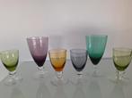 6 Carnaval glazen, 4 x K5 en 2 x K8, Overige typen, Gebruikt, Ophalen of Verzenden