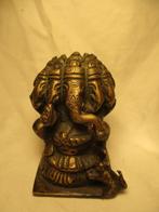 antiek brons beeldje Ganesh 5x olifanten, Antiek en Kunst, Antiek | Koper en Brons, Verzenden