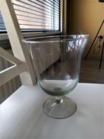 glazen bowl vaas/ hoog 20 cm/diameter 15 cm, Gebruikt, Overige kleuren, Ophalen of Verzenden, Glas
