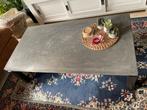 Salon tafel betonblad zwart frame, Ophalen, Gebruikt, 100 tot 150 cm, 50 tot 100 cm