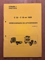 Citroën C32 C35 HY 1609 verbouwingen interne brochure 1977, Verzenden, Zo goed als nieuw, Citroën