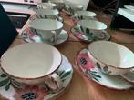 9 Kop- en Schotels SMF 'Handgemalt', Ophalen, Gebruikt, Overige stijlen, Kop(pen) en/of Schotel(s)