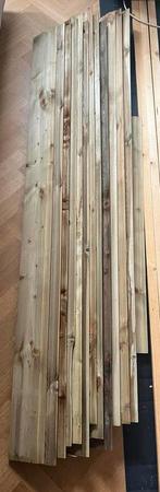 10x Rabatdeel / rabat plank 180cm, Minder dan 25 mm, Zo goed als nieuw, Balk, Minder dan 200 cm
