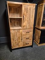 Mangohouten kast 1.00 breed €649,-, Huis en Inrichting, Kasten | Boekenkasten, Ophalen, 50 tot 100 cm, Zo goed als nieuw, 150 tot 200 cm