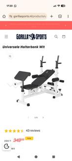 Gorilla Halterbank met Gewichten, Ophalen, Gebruikt, Fitnessbank