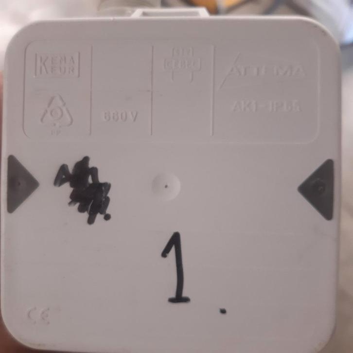 Lasdozen Attema ak1 ak2 wago's, Doe-het-zelf en Verbouw, Bouwverlichting, Gebruikt, Overige typen, Minder dan 50 watt, Ophalen