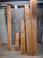 eiken vloer massief rustiek  21 m2   18 cm breed   20 mm dik, Ophalen, Gebruikt, Vloerdelen of -planken, 10 m² of meer