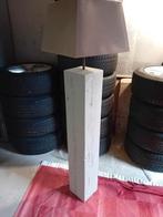 Staande vloerlamp kamerlamp houten staander, Huis en Inrichting, Lampen | Vloerlampen, Ophalen, Gebruikt