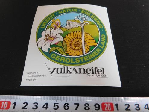 sticker vulkaneifel gerolsteiner land urzeit natur erlebnis, Verzamelen, Stickers, Zo goed als nieuw, Bedrijf of Vereniging, Ophalen