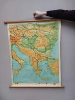 Kaart zuidoost Europa, Antiek en Kunst, Antiek | Schoolplaten, Ophalen