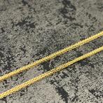 18k gouden ketting vossenstaart schakel 40 cm