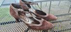 Bruine Suède Hakken - maat 38- Hessels, Kleding | Dames, Bruin, Hessels, Ophalen of Verzenden, Schoenen met hoge hakken