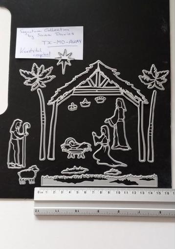 Set Stansmallen - Kerststal - Signature Collect. Sara Davies beschikbaar voor biedingen