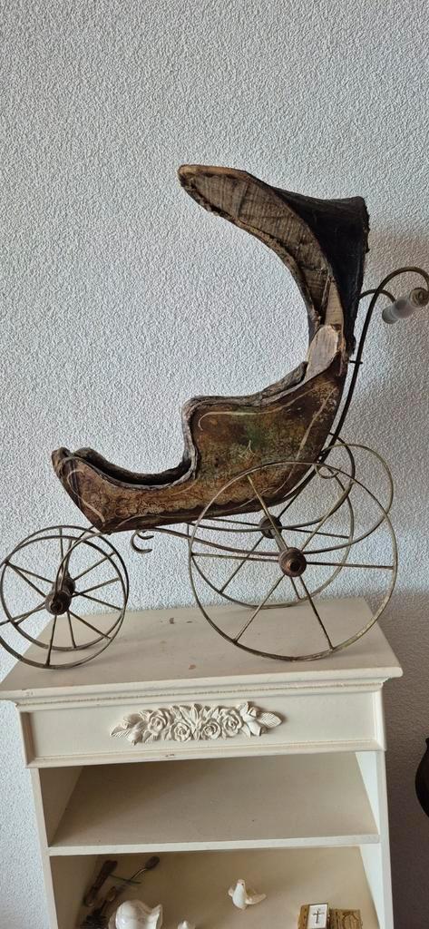 Uniek Antiek Poppenwagentje, Antiek en Kunst, Antiek | Speelgoed, Ophalen of Verzenden