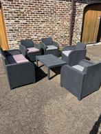 Loungeset, 5 zitplaatsen, Kunststof, Gebruikt, Ophalen of Verzenden