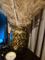 Cheetah vaas met pluimen, Ophalen, Overige kleuren, Minder dan 50 cm, Glas