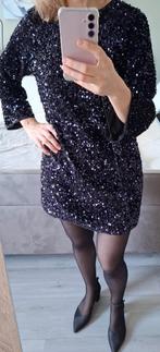 H&M pailletten jurk - maat S (valt als M), Kleding | Dames, H&M, Blauw, Nieuw, Ophalen of Verzenden
