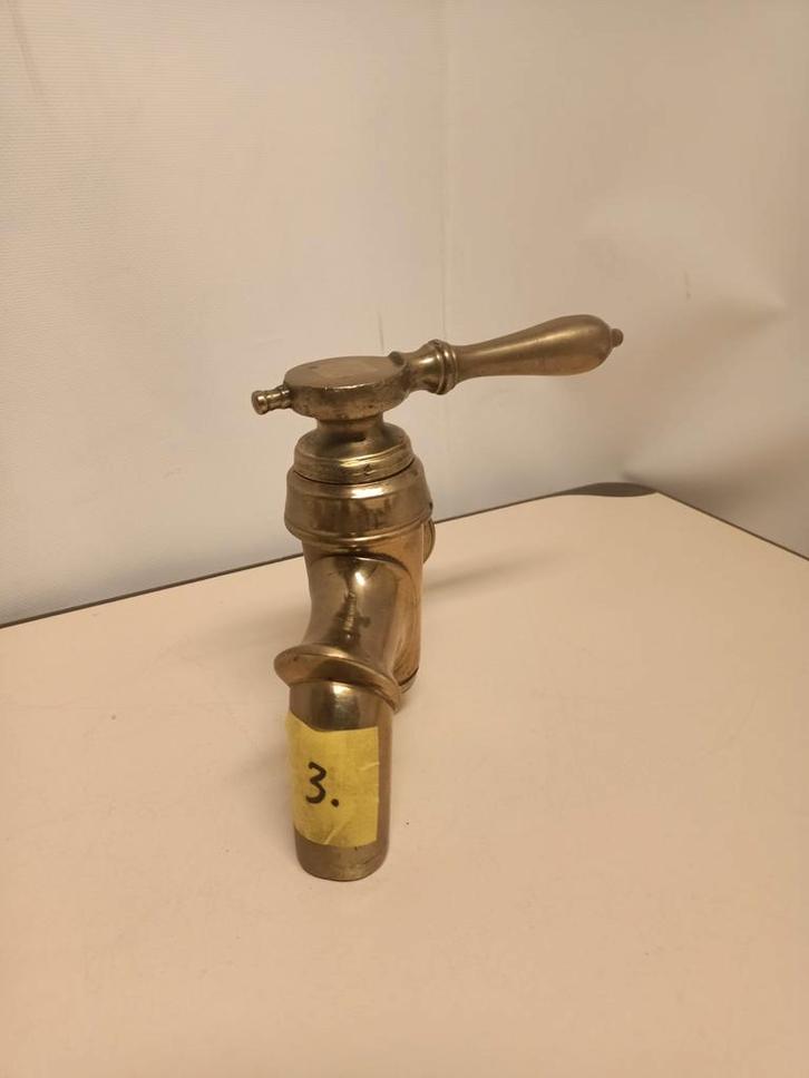 Antieke Messing Kraan - 17x14cm, Antiek en Kunst, Antiek | Koper en Brons, Ophalen of Verzenden