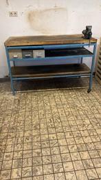 Werkbank met bankschroef, Doe-het-zelf en Verbouw, Werkbanken, Ophalen, Gebruikt, 70 tot 120 cm, Bankschroef