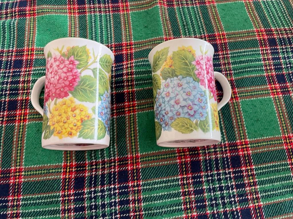 Crown trent china HORTENSIA bekers mokken, Ophalen of Verzenden, Zo goed als nieuw