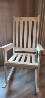 Amigo's Amiga's Witte Schommelstoel Rocking stijlvol stevig, Huis en Inrichting, Stoelen, Ophalen, Wit, Zo goed als nieuw, Eén