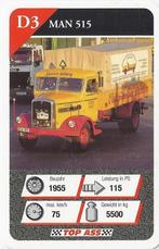 Kw02029 autokaartje truck man 515 -, Verzamelen, Ophalen of Verzenden, Zo goed als nieuw, Auto's
