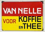 Heel mooi emaille bord reclamebord Van Nelle koffie thee, Ophalen of Verzenden