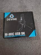 Nieuwe Devine M-MIC USB BK Studiomicrofoon, Muziek en Instrumenten, Ophalen of Verzenden, Nieuw, Studiomicrofoon