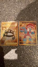 2 zeldzame gouden pokémon kaarten, Ophalen of Verzenden, Nieuw, Meerdere kaarten