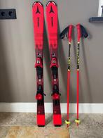 Atomic Redster J2 Ski's 120cm + Stokken, Ophalen, Gebruikt, 100 tot 140 cm, Carve