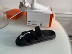 Hermes slippers Black, Kleding | Heren, Verzenden, Zo goed als nieuw, Zwart