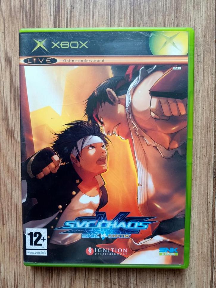 Xbox original SNK vs Capcom SVC Chaos cib, Spelcomputers en Games, Games | Xbox Original, Zo goed als nieuw, Vechten, 2 spelers