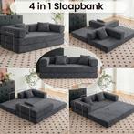 Slaapbank 4 in 1  Donkergrijs Kleurig nieuw in de doos, Huis en Inrichting, Slaapkamer | Slaapbanken, Ophalen, 100 cm, Grijs, Overige maten