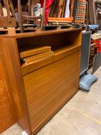 Pastoe vintage Houten kast met roldeur, Met plank(en), Gebruikt, Eikenhout, Ophalen of Verzenden