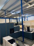 Complete showroom keuken met apparatuur – 2880, Huis en Inrichting, Keuken | Complete keukens, Blauw, Hoekkeuken, Nieuw, Ophalen of Verzenden