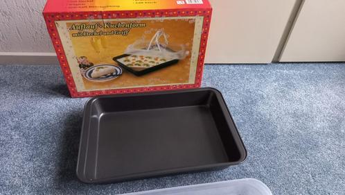 Ovenschotel / Taartvorm 37 x 25 x 5 cm. met kunststof deksel, Huis en Inrichting, Keuken | Potten en Pannen, Nieuw, Ophalen